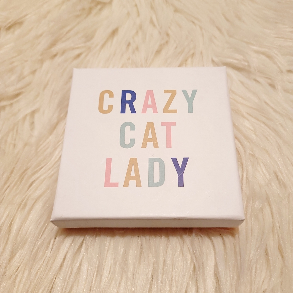 Fringe Crazy Cat Lady Decorative Tray